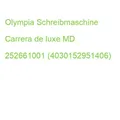 Produktbild: Olympia Schreibmaschine Carrera de luxe MD 252661001 (4030152951406)
