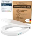 Produktbild: BenaVita Premium WC Sitzerhöhung 5 cm aus Duroplast - Erhöhter Toilettensitz für bequemes Sitzen inkl. Absenkautomatik - Belastbar bis 175 kg (Befestigung von Unten)