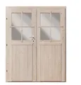 Produktbild: Gartenhaus Doppelflügeltür 28 mm 144x177cm Holztür Doppeltür Gartenhaustür Holz