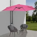 Produktbild: MCW Wandschirm Acerra, Ampelschirm Balkonschirm Sonnenschirm, 3m neigbar, Polyester Alu/Stahl 9kg ~ pink-rosarot