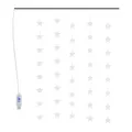 Produktbild: LED-Lichtervorhang Mit Sternen 200 LED Blau 8 Funktionen