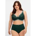Produktbild: Bügel-BH SHEEGO, Damen, Gr. 90, Cup F, grün (tiefgrün), 82% Polyamid, 18% Elasthan, BHs Bügel-BH