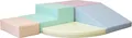 Produktbild: IGLU SET 6 Corner Climber - Helle Pastellfarben - Bunte Schaumstoff-Klettermodule/Bausteine für Kinder