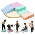 Produktbild: IGLU SOFT PLAY Corner Climber 5 STK Schaumstoff Bausteine Kinder und Baby zum Klettern Schaumstoffbausteine Kletterblöcke (Pastel)