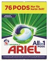 Produktbild: Ariel Waschmittel All-in-1 PODS Universal 76 PODS – 76 Waschladungen, Ausgezeichnete Fleckentfernung selbst in kaltem Wasser, frischer Duft