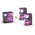 Produktbild: Philips Hue Lightstrip Plus V4 2m Basis + 2x1m Erweiterung White & Col. Amb. BT 70342400+2X70344800