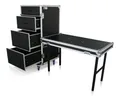 Produktbild: Toolcase 4 Schubladen Tisch Rollen Messe Roadie Flight Case Transportcase BBQ