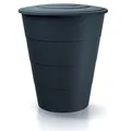 Produktbild: Regentonne 210L Regentonne aus glattem Kunststoff in der Farbe Anthrazit 75,3 (L) x 75,3 (B) x 86,5 (H) cm