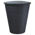 Produktbild: Regentonne 210 Liter anthrazit Wassertonne Florenz Deckel inkl. Kunst. Hahn