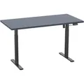 Produktbild: Mid.you Schreibtisch, Anthrazit, Schwarz, Metall, Holzwerkstoff, rechteckig, 80x71x160 cm, höhenverstellbar, Arbeitszimmer, Schreibtische, Bürotische