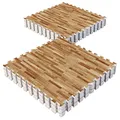 Produktbild: GORILLA SPORTS® Bodenschutzmatte Fitness - 6/8/16/18 Stück, 30x30 oder 60x60, Eva Schaumstoff, rutschfestes Schutzmatten Set für Home Gym & Krafttraining, Puzzlematte für Fitnessgeräte