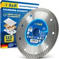 Produktbild: Diamanttrennscheibe Fliesenscheibe PREMIUM Extra-Clean 125 x 2223 mm für Flie...