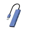 Produktbild: USB Hub 3.0 - Aluminiumlegierung Ultra Slim 4-Port Verteiler Tragbarer Mehrfa...