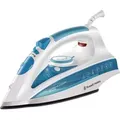 Produktbild: Russell Hobbs Dampfbügeleisen [2600W 70 g/min Dampf 210 g Extra Dampfstoß] Bügeleisen (300ml Wassertank Keramik Bügelsohle Selbstreinigungs & S... - Blau/Weiß