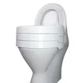 Produktbild: Helping Hand Company EZY-FIT Toilettensitzerhöhung, 15,2 cm, ohne Deckel, sicherer Badezimmerhelfer für ältere und behinderte Menschen, universell passend für runde und quadratische Toiletten, robust