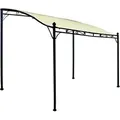 Produktbild: Degamo - Anbaupavillon Mantova 3x2,5 Meter, Stahl Dunkel, Plane Pvc-beschichtet Écru