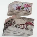 Produktbild: Tischsets Platzsets Blume mit Korkunterlage  B 30 x L 40 cm  4-teilig
