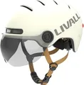 Produktbild: Livall L23 City Helm mit Visier weiß L (57-61 cm)