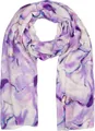 Produktbild: styleBREAKER Damen Schal mit Aquarell Marmor Muster und Metallic Akzenten, leichtes Tuch in Pastell Tönen, Stola 01016229, Farbe:Flieder