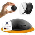 Produktbild: homeXpert Türstopper Wand Schwarz selbstklebend [10 Stück] - Ø 40 mm - kleiner Wandpuffer für Wandschutz - Türpuffer Wand für Türanschlag, Türgriffschutz, Türklinken Stopper