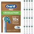 Produktbild: Oral-B Pro CrossAction 16er Pack Aufsteckbürsten weiß Indikator-Borsten X-förmig