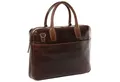 Produktbild: SID & VAIN Umhängetasche echt Leder Aktentasche 17 Zoll Laptop Fach braun (Echtleder Laptop Tasche BOSTON, Business Tasche Herren), Laptoptasche 17 Zoll Arbeitstasche Umhängetasche Damen Herren braun