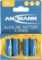 Produktbild: Ansmann X-Power Alkaline Batterie Mignon AA, LR6, 4er Papierblister
