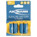 Produktbild: Ansmann X-Power Alkaline Batterie Mignon AA, LR6, 4er Papierblister