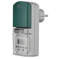 Produktbild: REV Digitale Zeitschaltuhr - 20 Zeiten/Tag, 1800W, mit praktischer Zufallsfunktion, IP44, grün