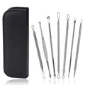 Produktbild: Mitesserentferner Komedonenquetscher Set Blackhead Remover Edelstahl Akne Ext...