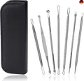 Produktbild: Mitesserentferner Komedonenquetscher Set Blackhead Remover Edelstahl Akne