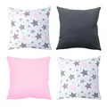 Produktbild: Amilian 4er Set; Dekoratives Kissen, Dekokissen mit Füllung; Zierkissen mit Kissenbezug; Kopfkissen Sofakissen für Schlafzimmer Wohnzimmer Kinder Deko, Kissenhülle 40x40 cm 16x16 inch; Set 03