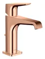 Produktbild: Axor Citterio E Einhebel-Waschtischmischer 130 mit Hebelgriff mit Zugstangen-Ablaufgarnitur - Polished Red Gold - 36110300