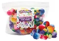 Produktbild: Colorations Bastel Pompons Regenbogen gestreift - 180 Stück Mehrfarbig