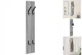 Produktbild: Garderobe Kleiderhaken Regal Mit Ablage Wandmontiert Grau Sonoma 20x1,5x100