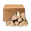 Produktbild: Kaminholz 30 kg ofenfertiges Buchenholz trocken, Grillholz Feuerholz ca.32 cm - schönes Flammenbild & hoher Heizwert