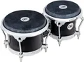 Produktbild: Meinl Percussion Bongos Fibercraft Series - 2 Handtrommeln mit 7 und 8,5 Zoll - inkl. Stimmschlüssel - Premium Fiberglass, Schwarz (FFBR400BK)