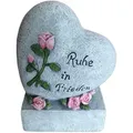 Produktbild: Relaxdays Grabschmuck Herz, Gedenkstein Mit Spruch 
