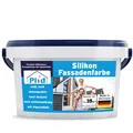 Produktbild: Silikonharz Fassadenfarbe 5L Weiß matt,  für ca. 30m² / Aussenfarbe Lotuseffekt