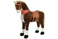 Produktbild: Pink Papaya Stehpferd Giant XXL 125 cm Kinder Stehpferd zum Reiten Plüschpferd, Fast lebensgroßes Spielpferd mit Sounds bis 100kg belastbar