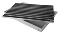 Produktbild: ACO 60x40 Fußmatte Gummi schwarz mit Bodenwanne Vario Light Schuhabtreter Abstreifer Türmatte