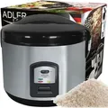 Produktbild: Ad 6406 Reiskocher 1,5 Liter AD-6406, 1000 w, 1,5 Liter, 0 Dezibel, Verre, Grau - Adler