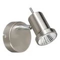 Produktbild: Action Wandleuchte, 1-flammig, Serie Hoorn, 1 x LED, 5 W, Durchmesser 8 cm, Kelvin 3000, Lumen 400, nickel matt 450301640000