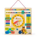 Produktbild: small-foot Lernspielzeug Die Maus - Lernuhr mit Kalender, ab 5 Jahre, Uhrzeit und Kalender lernen