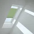 Produktbild: VELUX Plissee Moosgrün 1280, MK04, Elektro,GGU,VELUX,weiße Schiene
