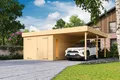 Produktbild: Garage Pultdach 44 mm Bahamas mit Holztor 680x560 cm Lasita