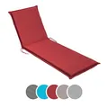 Produktbild: sleepling Auflage Gartenliege, Bequeme Liegenauflage, Polster Sonnenliege 190x58 cm, 6 cm dick, Befestigungsbänder, waschbar, rot