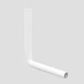 Produktbild: Sanit Spülrohrbogen D 50/44mm L 39/35cm weiss