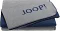 Produktbild: Kinderdecke Joop Wohndecke Uni Doubleface Silber Navy 200 x 150 cm Baumwolle, JOOP!, Ziernaht