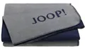 Produktbild: JOOP!  Uni-Doubleface Plaid / Decke Silber-Navy 150 x 200cm